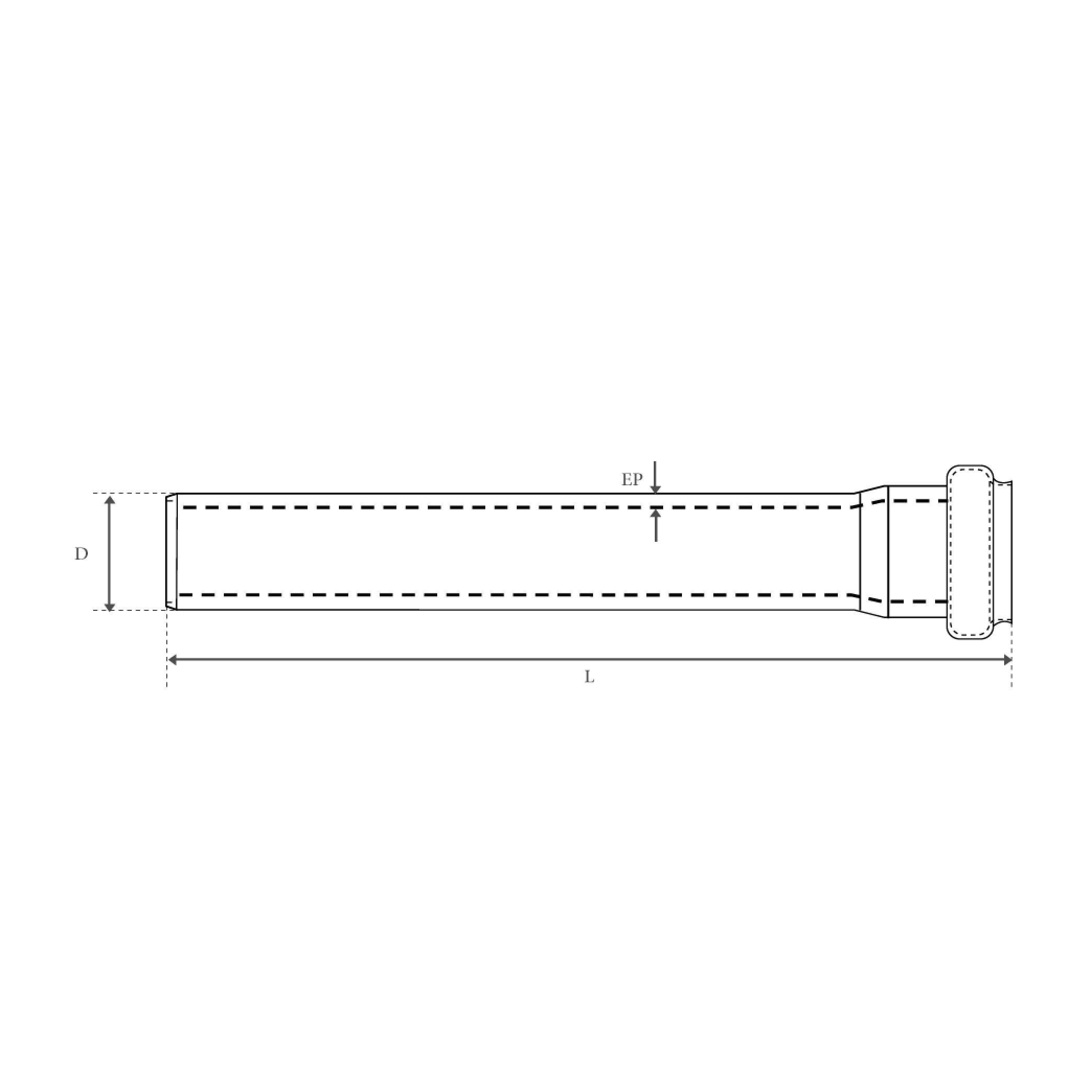 TUBE PVC IRRIGATION A JOINT "PN16"