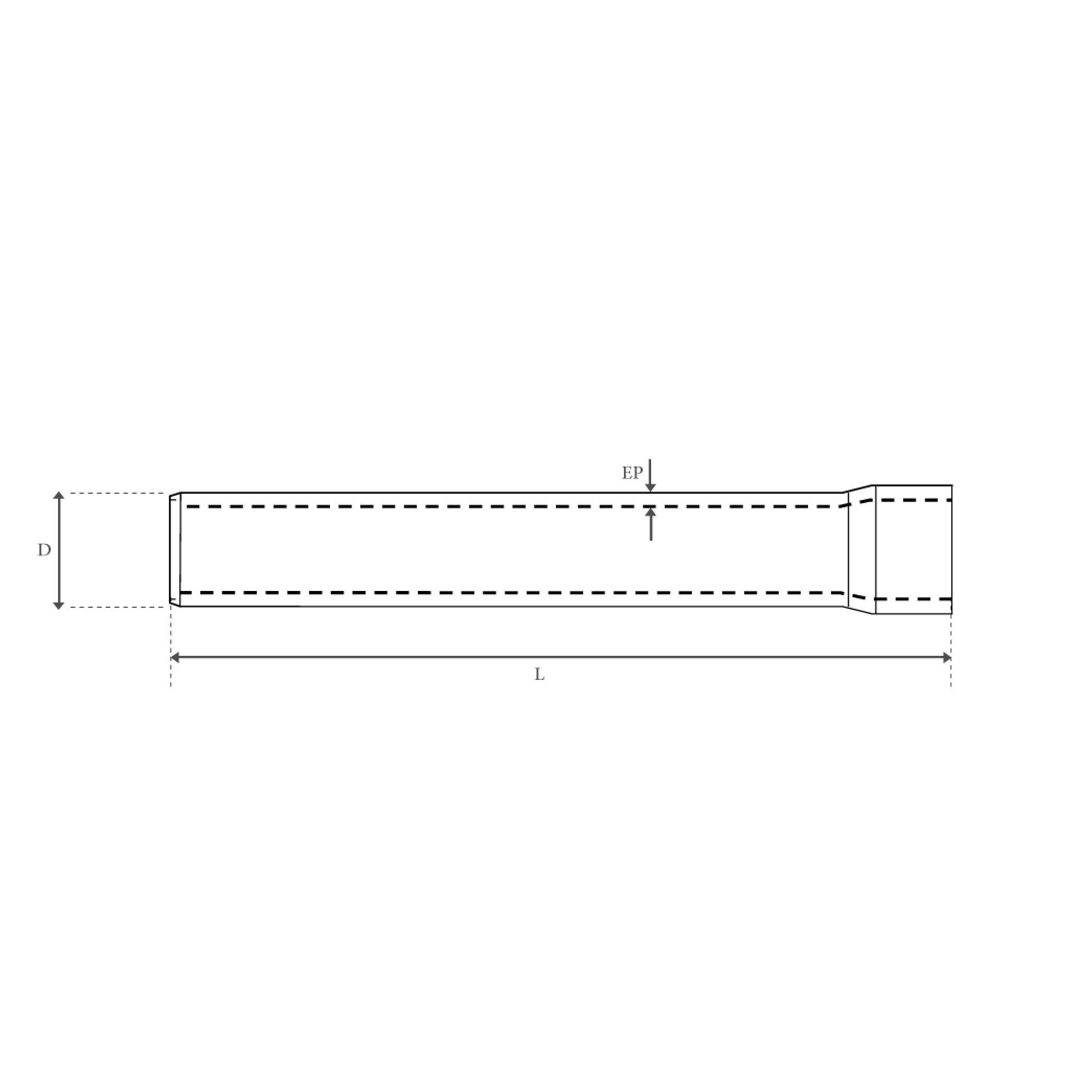 TUBE PVC IRRIGATION A COLLER  "PN8"